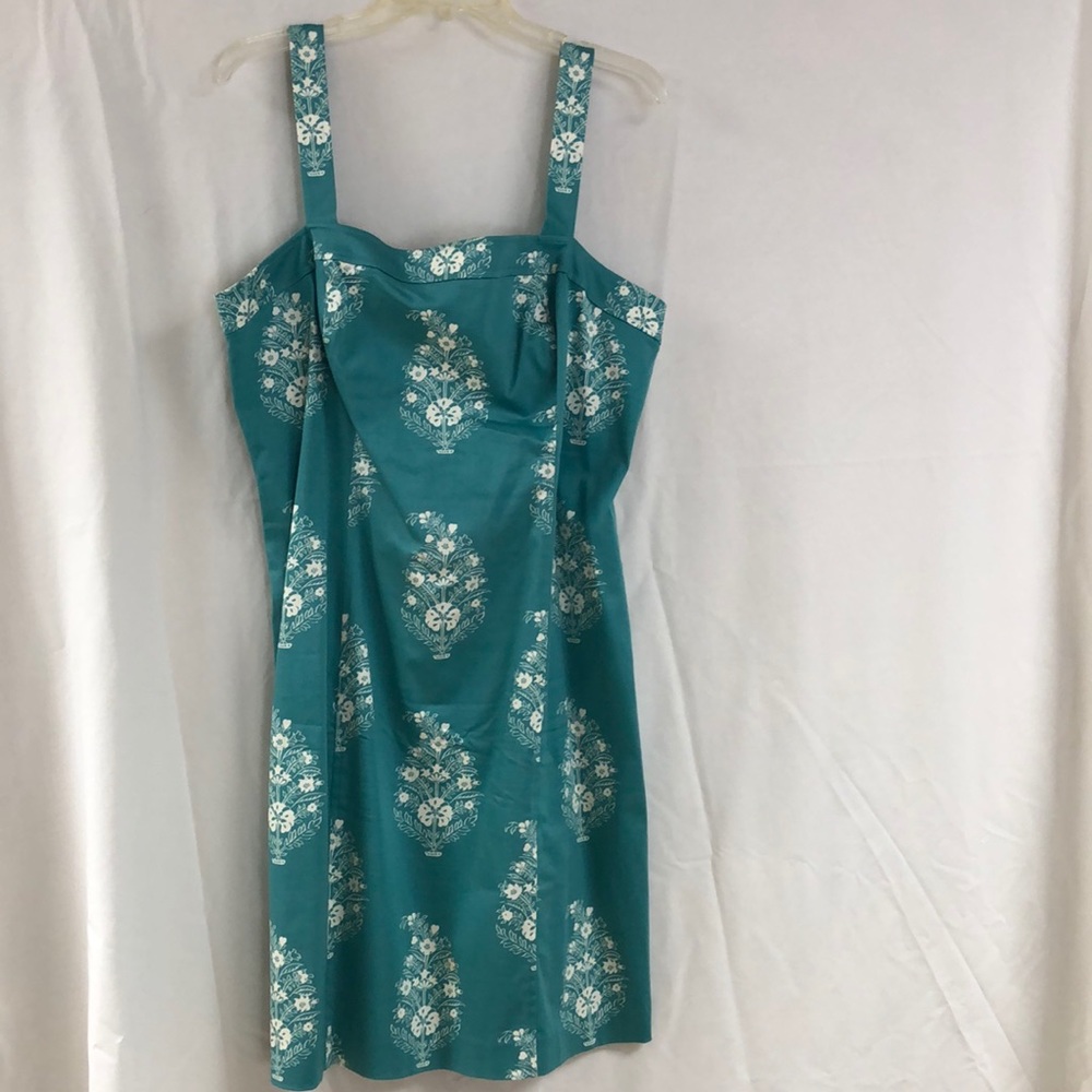 Jones New York Signature- Printed Green Dress